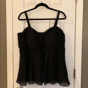 Croft & Barrow Lace Tankini Top